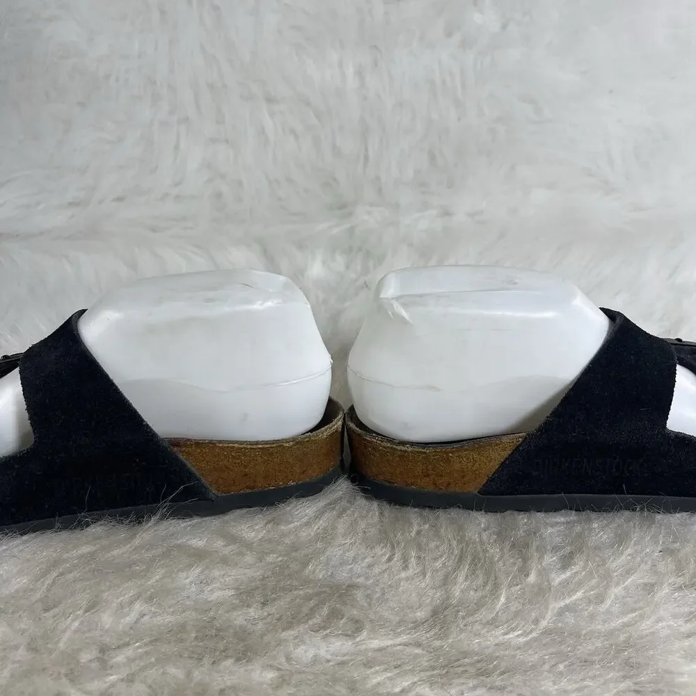 Birkenstock Arizona Black Suede Sandals EU 35 US 4-4.5 Narrow Germany